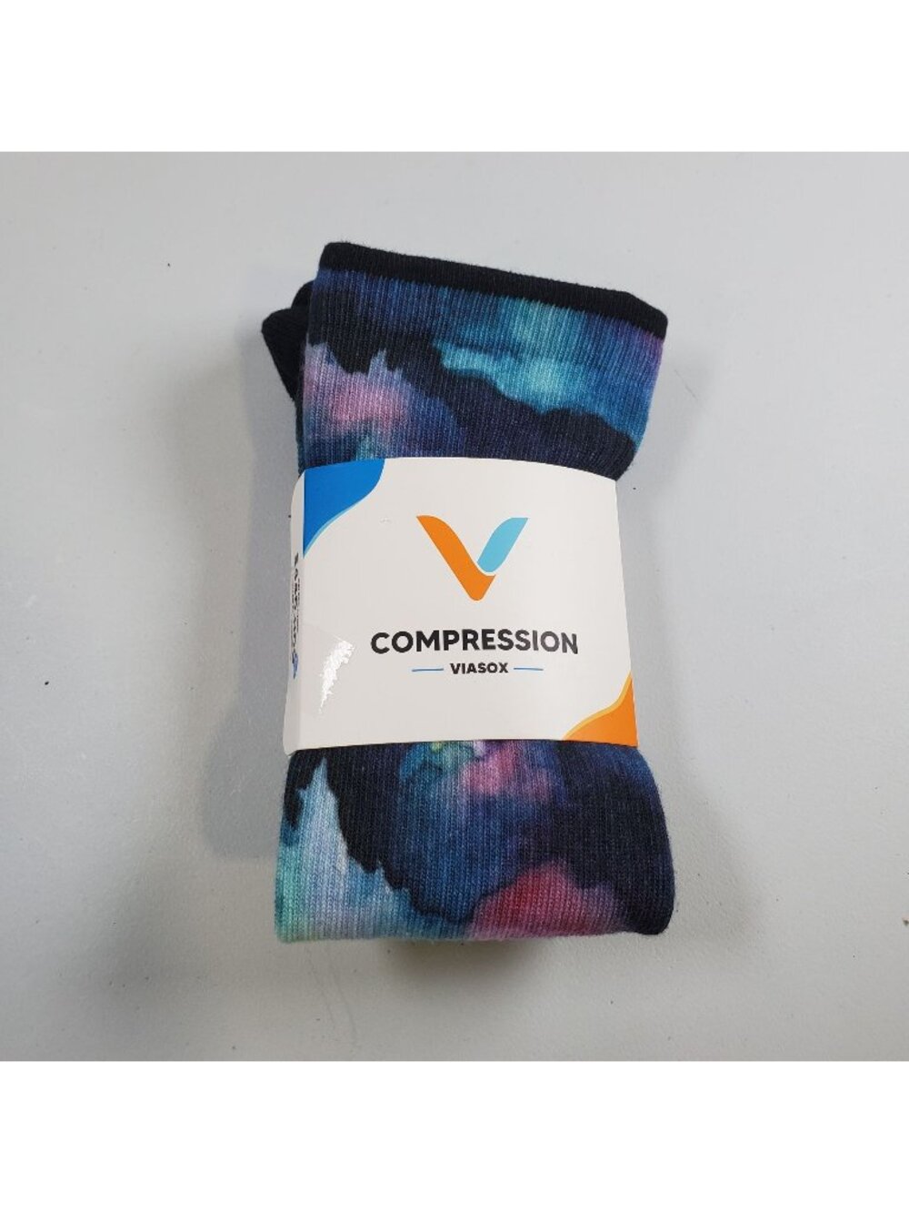 Viasox Stretch Compression Socks Women Size S - M NWT Northern Lights Bamboo